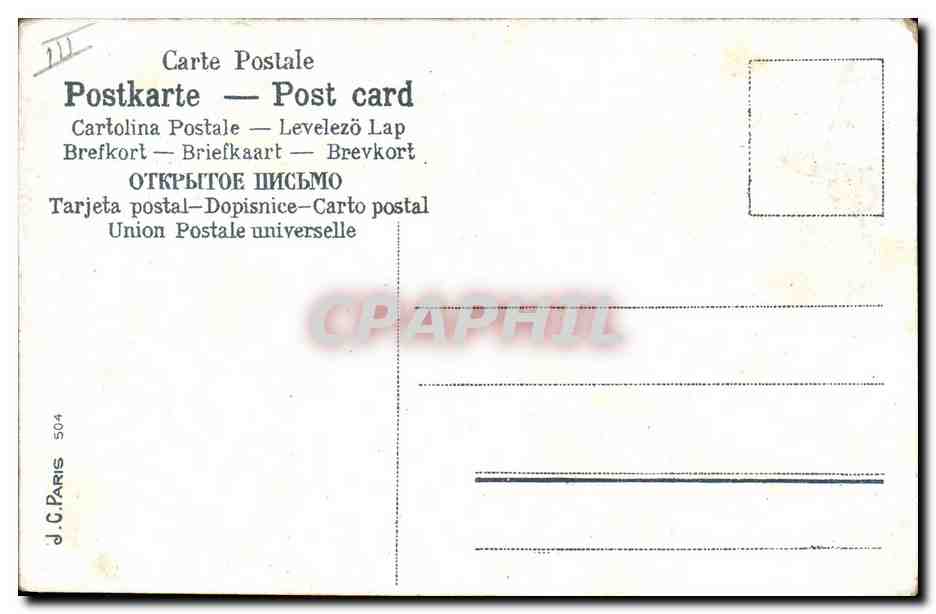 CPA Fantaisie Fleurs Main  — Verso