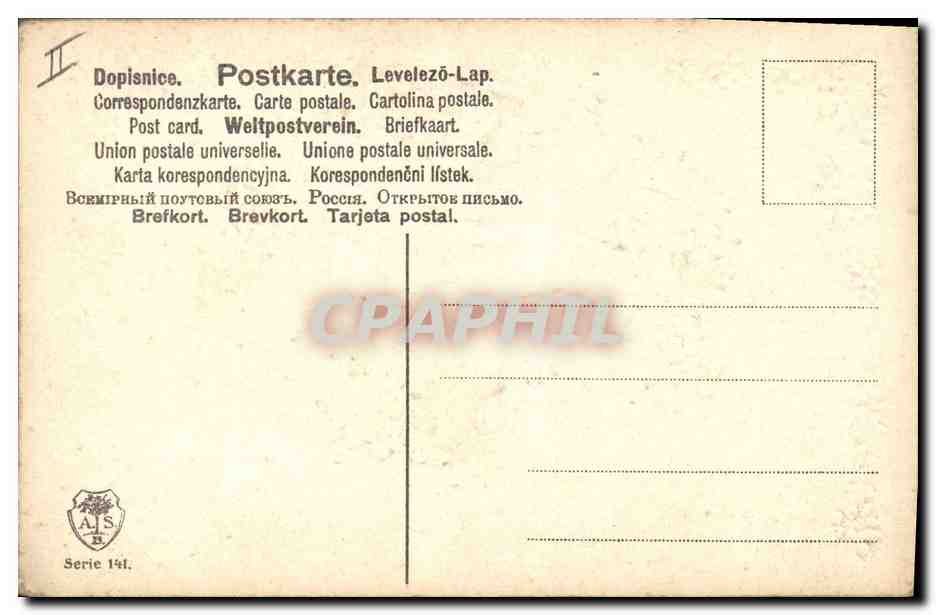 CPA Fantaisie Fleurs Main  — Rückseite