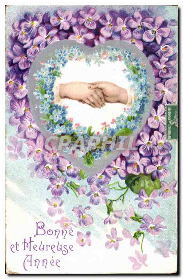 CPA Fantaisie Fleurs Main 