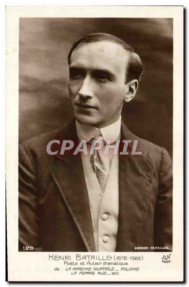 Henri Bataille (1872-1922) — Poète et Auteur dramatique — Henri Manuel, Paris