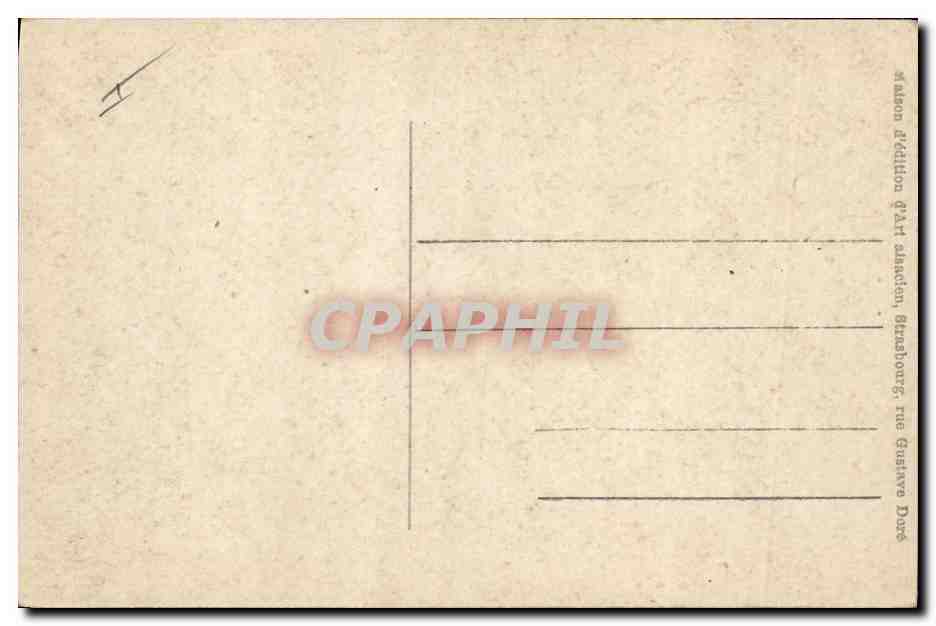 CPA Jean Baptiste Schwilgue Auteur de l'hrologe astronomique  — Verso