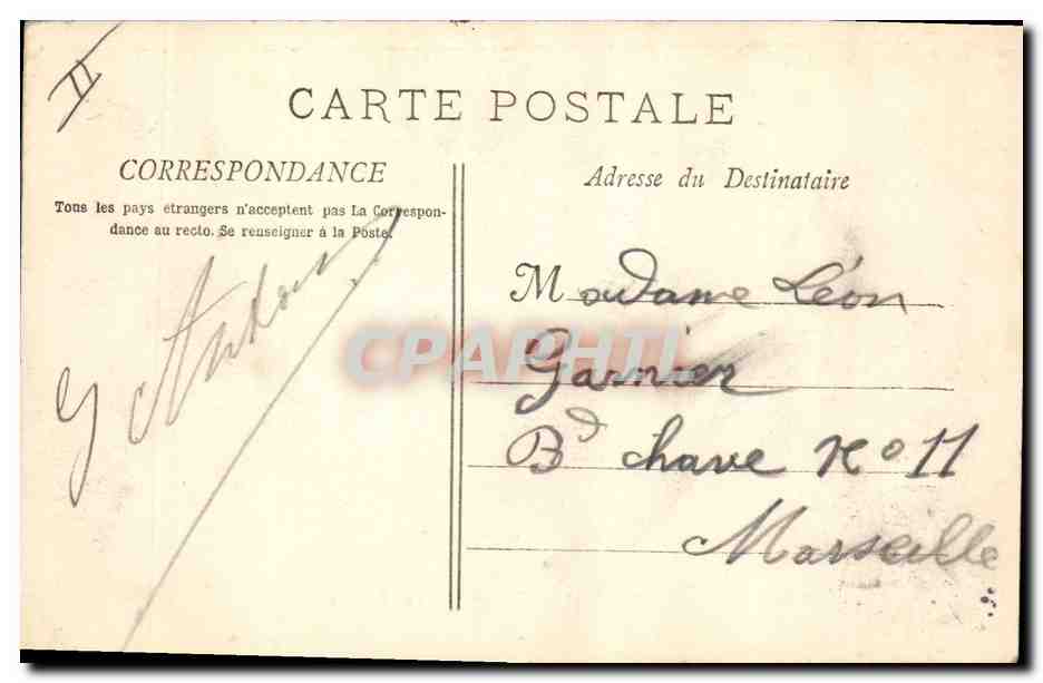 CPA Cheval Equitation Hippisme Campagne Les Ecuries  — Verso