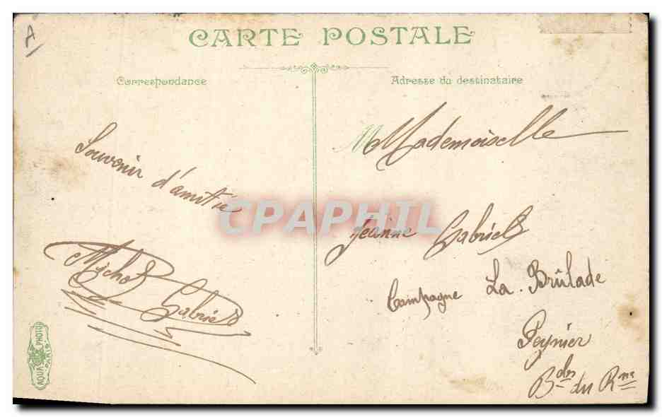 Artillerie. L'Infirmérie des chevaux — LV & CI, n° 3773 — Reverso