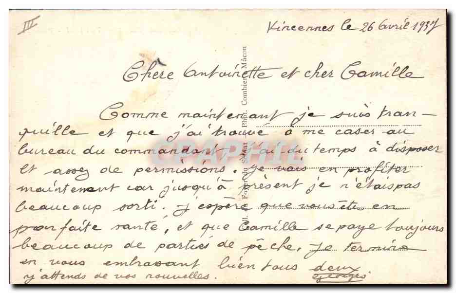 Vincennes (Seine) — Fort-Neuf — Pansage — Reverso