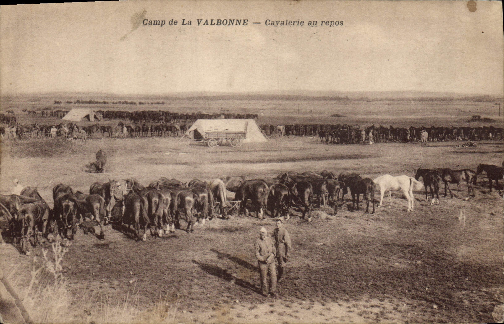 Camp de La Valbonne — Cavalerie au repos