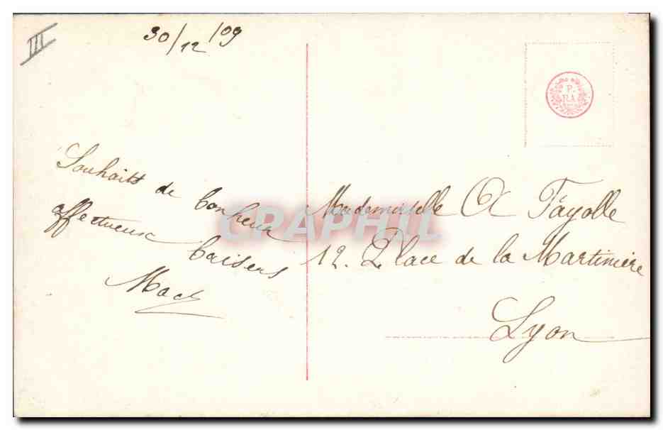 CPA Fantaisie Fleurs Annee 1910 Femme  — Verso