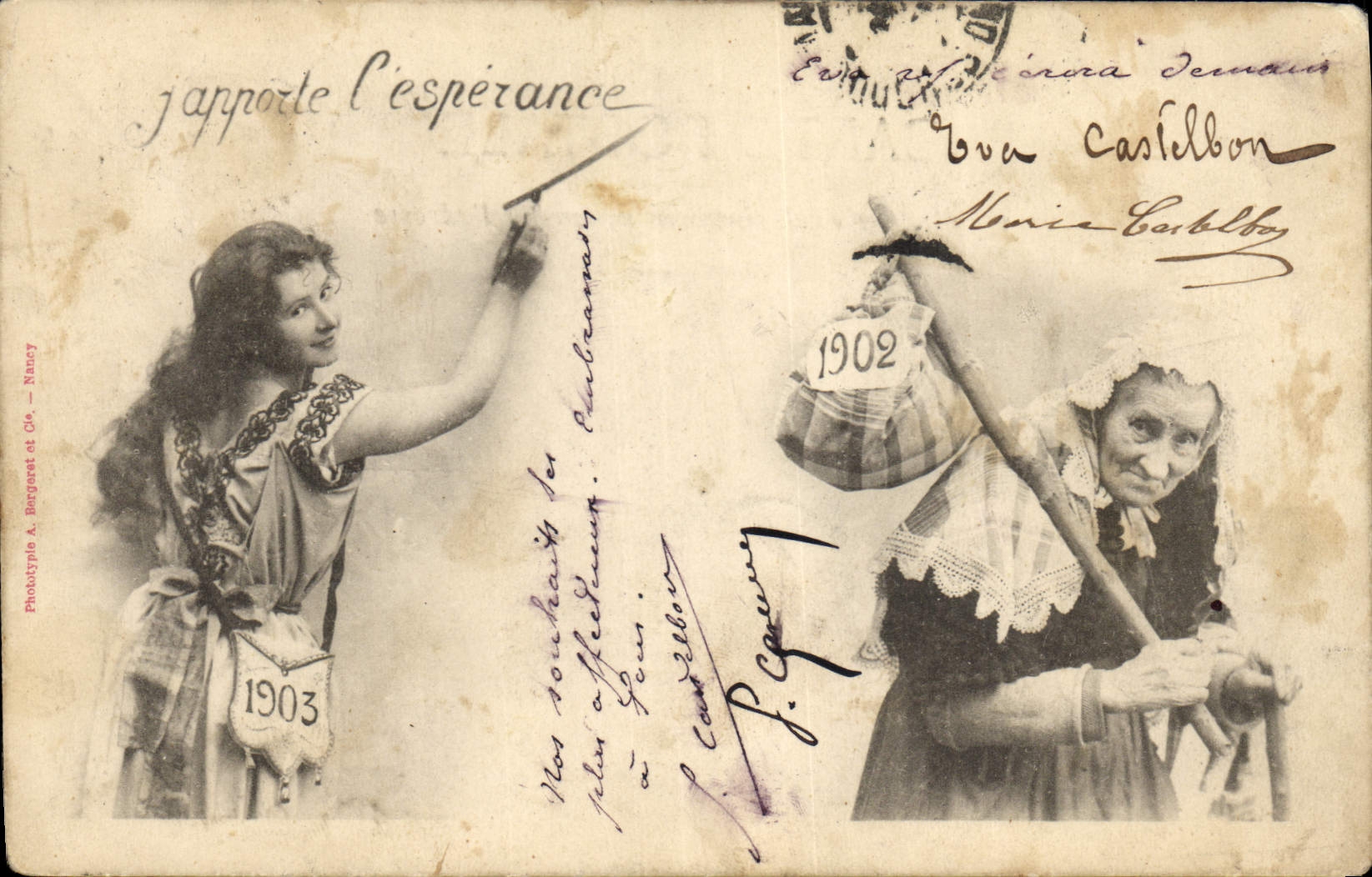 CPA Fantaisie Femmes Annee 1903 1904 