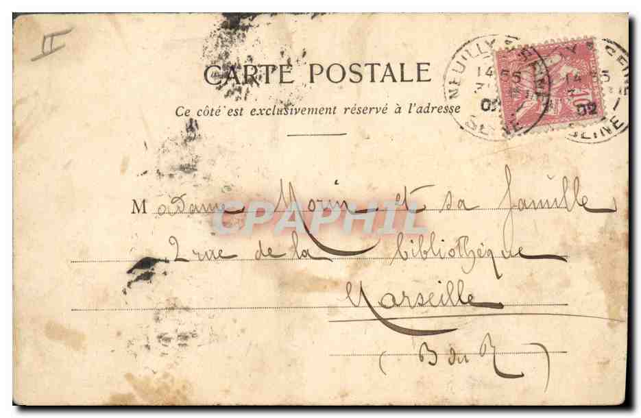 CPA Fantaisie Femmes Annee 1903 1904  — Rückseite