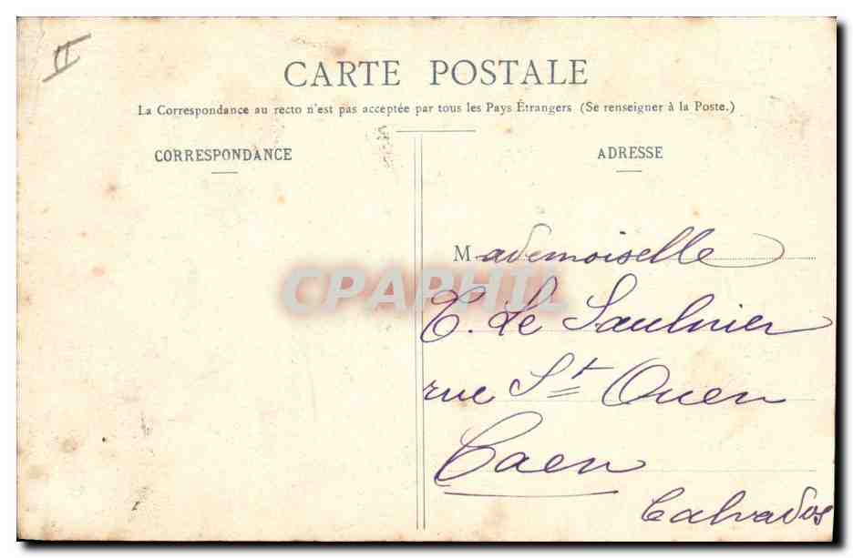 CPA Fantaisie Fleurs Annee 1905 Enfant — Rückseite