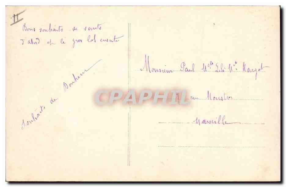 CPA Fantaisie Enfants Annee 1912  — Rückseite