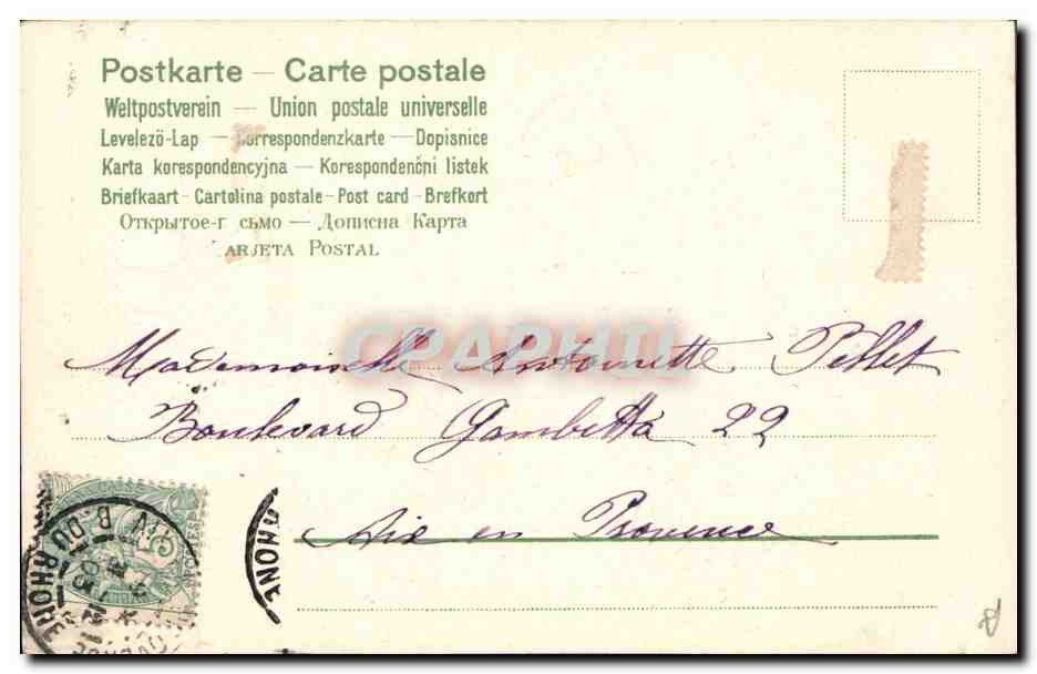 Chercheur de trésors — 1904 — éditeur non identifié — Rückseite