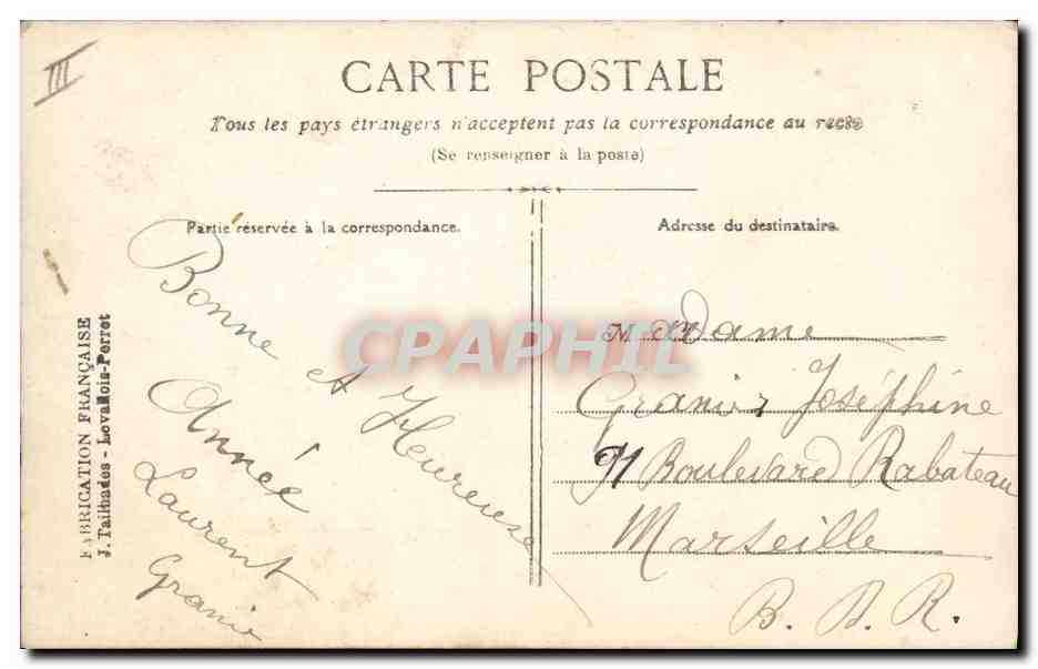 CPA Fantaisie Fleurs Celendrier  — Verso