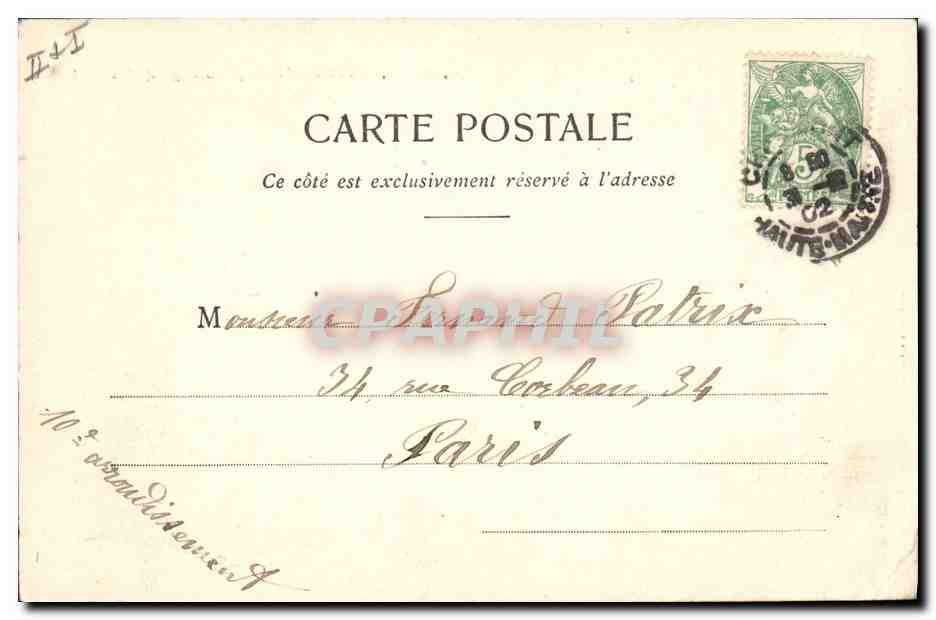 CPA Fantaisie Enfant Annee 1902 1903  — Verso