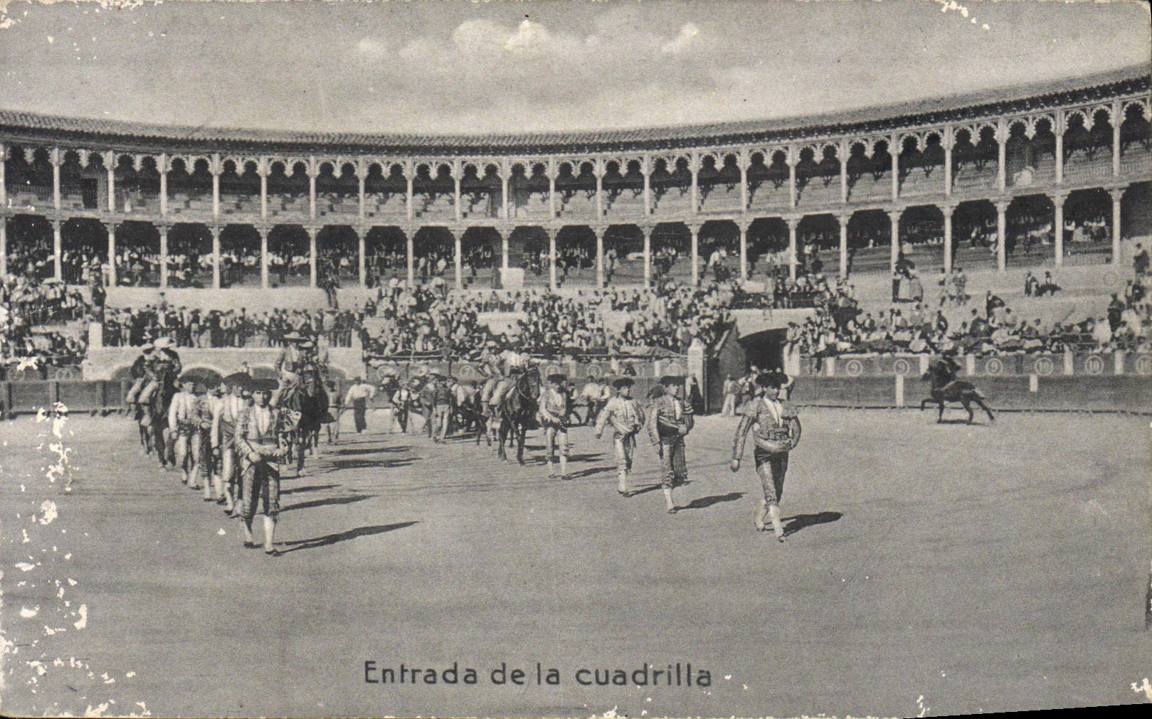 CPA Corrida Course de taureaux Entrada de la cuadrilla 