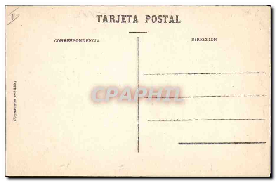CPA Corrida Course de taureaux Une buena Vara  — Rückseite