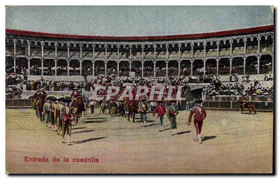 CPA Corrida Course de taureaux Entrada de la cuadrilla 