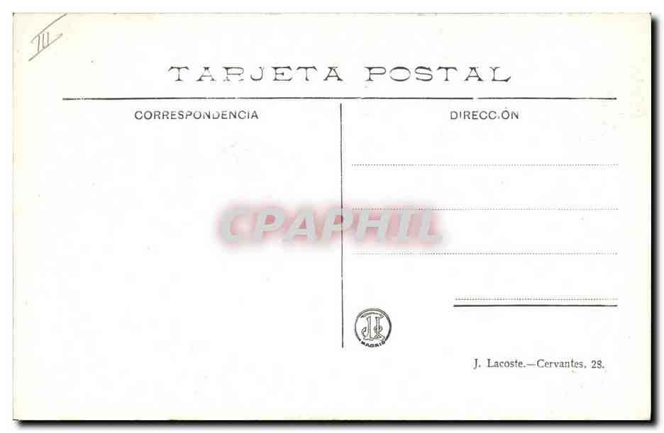 CPA Corrida Course de taureaux Pataterillo clavando un par  — Rückseite