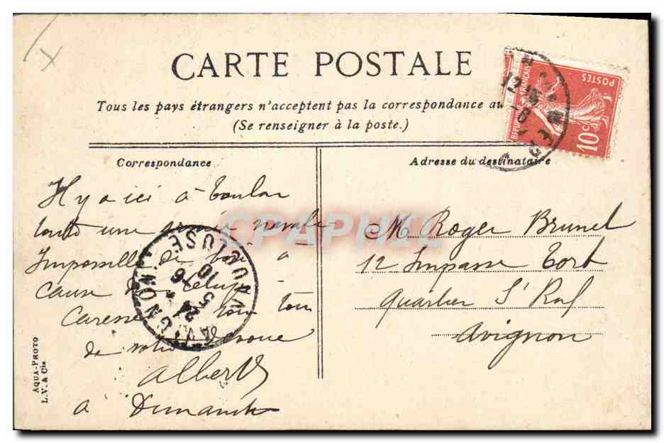 CPA Bateau de Guerre Le Saint Louis Cuirasse de 1er rang  — Verso