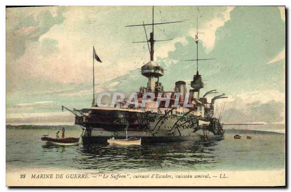 Marina de guerra — "Le Suffren", crucero de escuadra, nave amiral — LL. — n°28