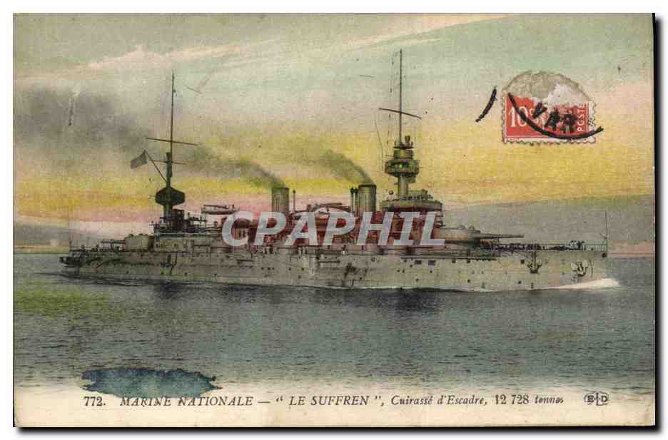 Marine Nationale — "LE SUFFREN", Cuirassé d'Escadre, 12 728 tonnes — BID