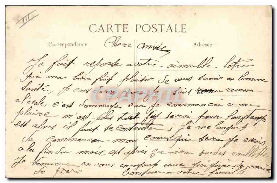 Marine Nationale — "LE SUFFREN", Cuirassé d'Escadre, 12 728 tonnes — BID — Verso