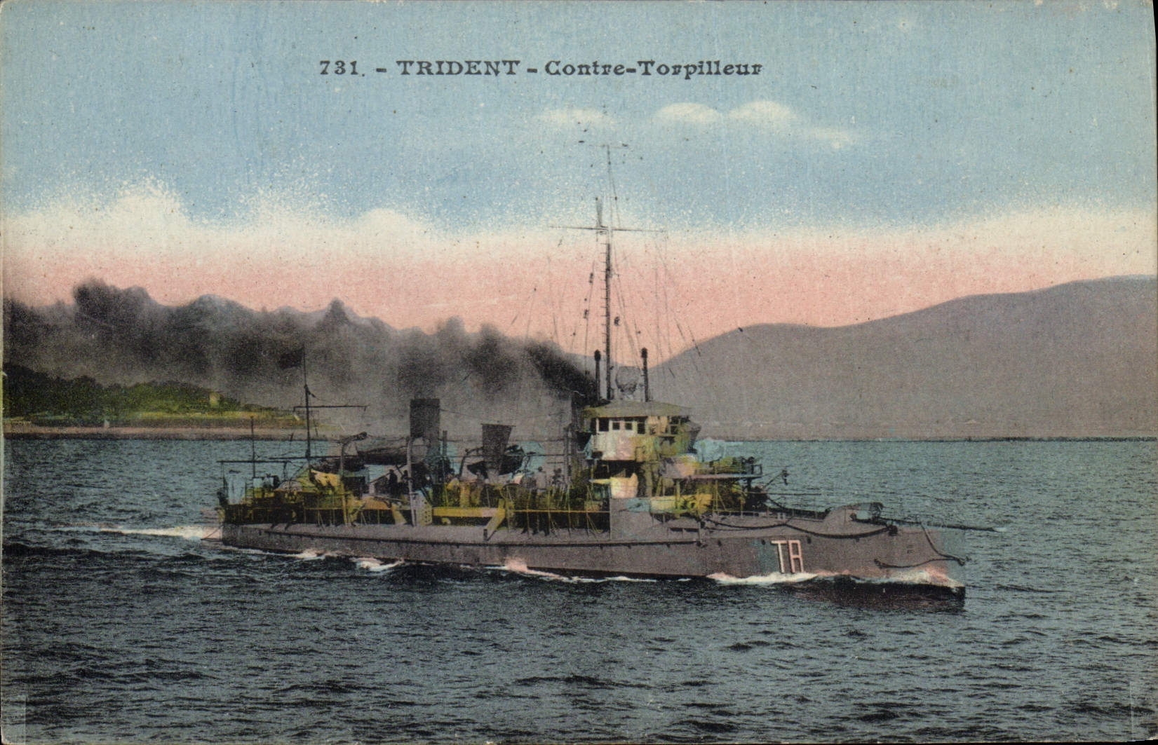 Trident - Contre-Torpilleur — N° 731 — Éditeur non visible - Recto