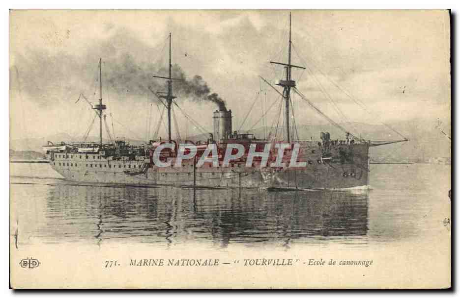 Marine Nationale — 'Tourville' — École de canonnage — B.D. n°771