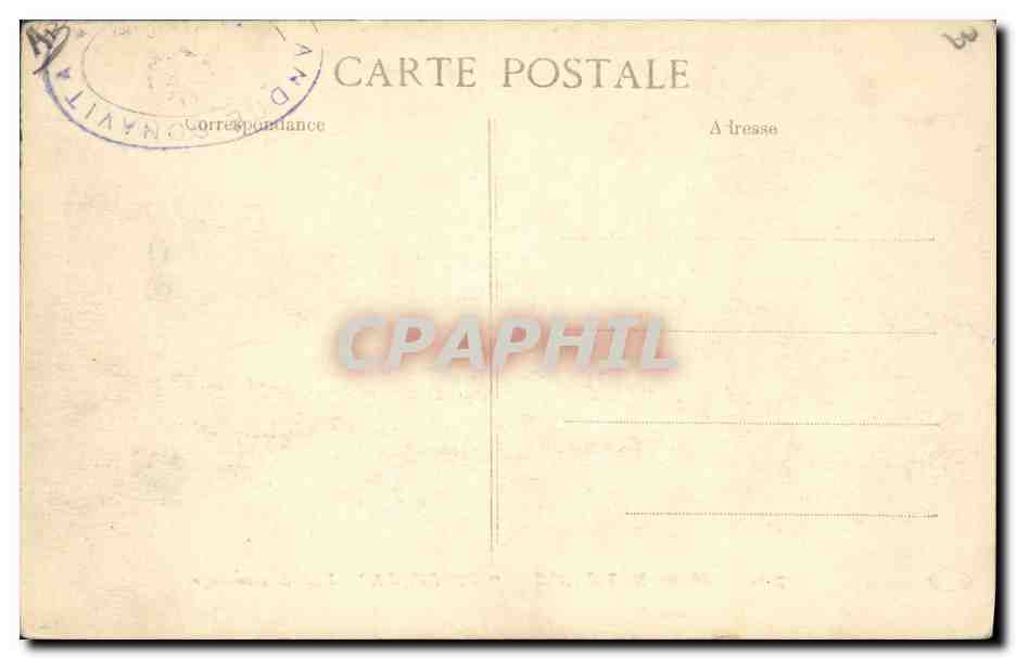 Marine Nationale — 'Tourville' — École de canonnage — B.D. n°771 — Reverso