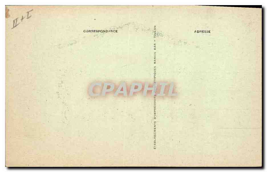 CPA Bateau de Guerre Croiseur leger Thionville  — Verso