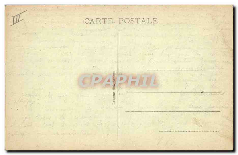 CPA Bateau de Guerre Le Tourville  — Verso