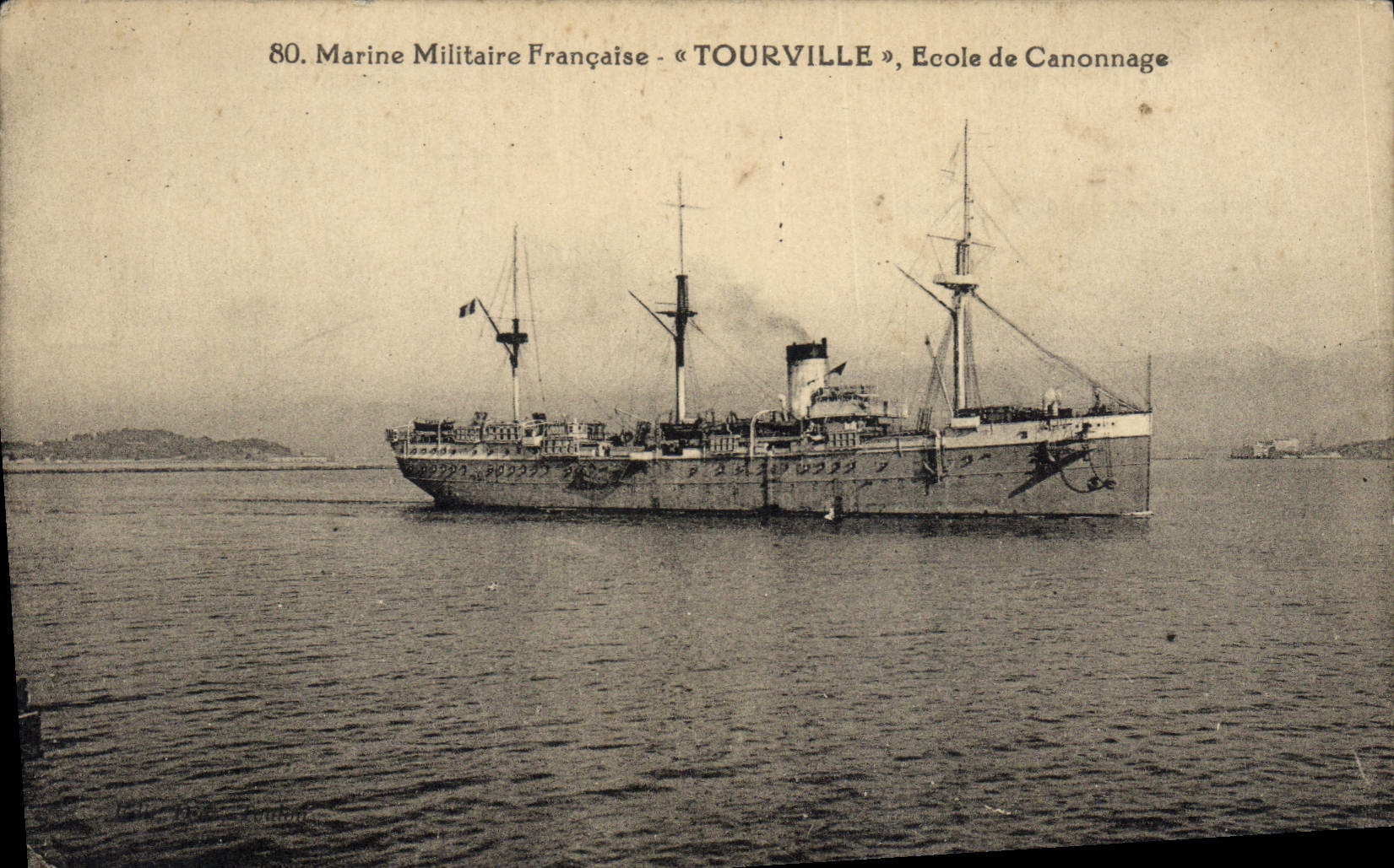 Navire militaire français « TOURVILLE » — École de Canonnage — série 80