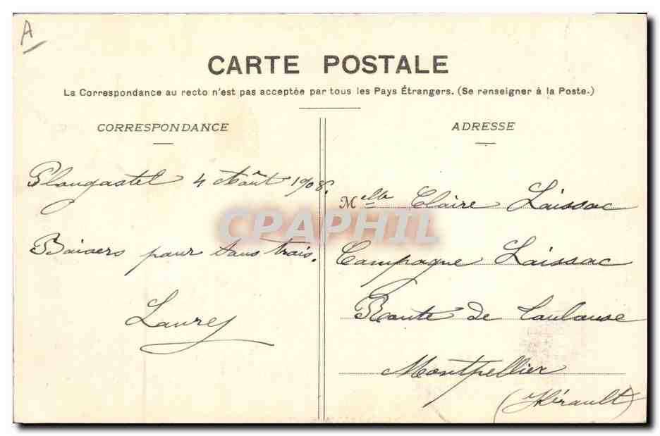 CPA Folklore Maries de Plougastel Daoulas Mariage  — Verso