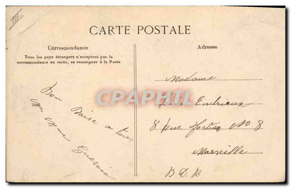 CPA Folklore Jeune Breton  — Verso