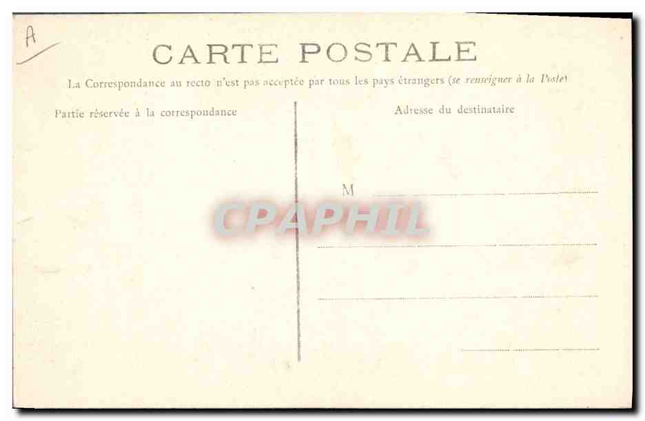 CPA Folklore Costume de Pont L'Abbe  — Verso