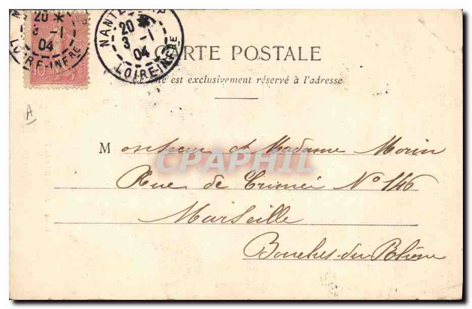 CPA Folklore Jeune fille de Pont Aven  — Verso