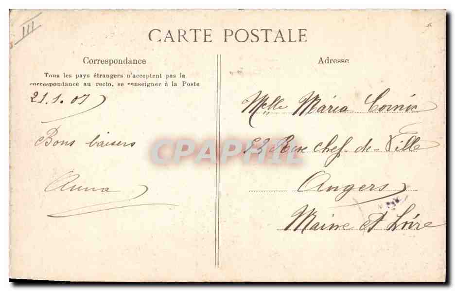 CPA Folklore Pour ses amis les petits pauvres Un jour de Fete Dieu a Penhars Costume d'enfants des environs de Quimper  — Verso