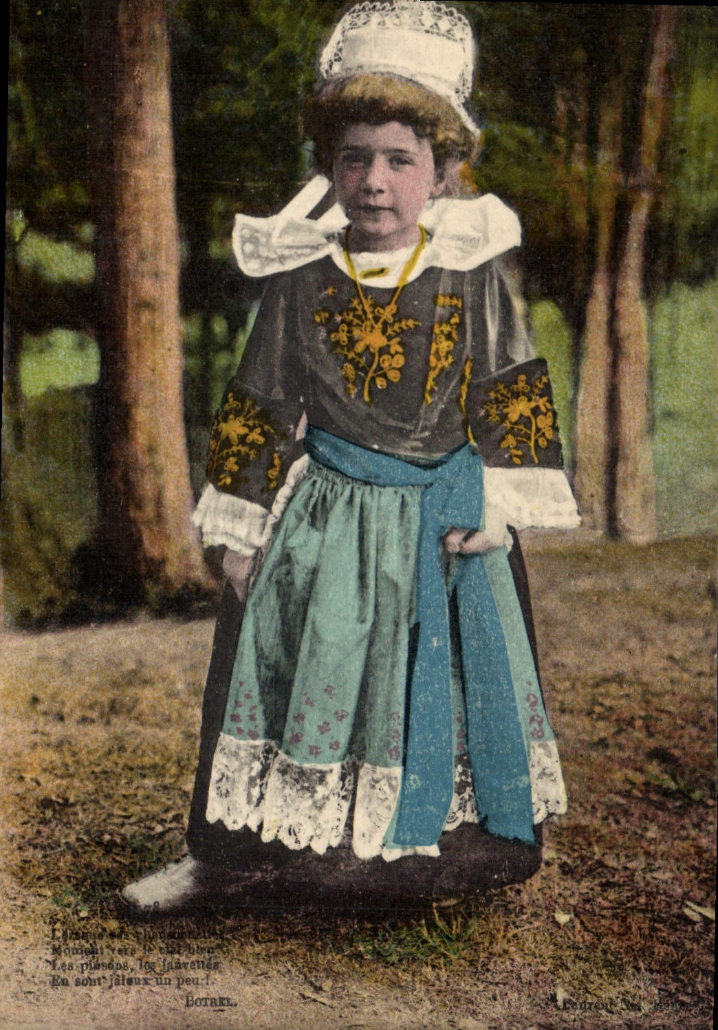 CPA Folklore Enfant Bretagne 