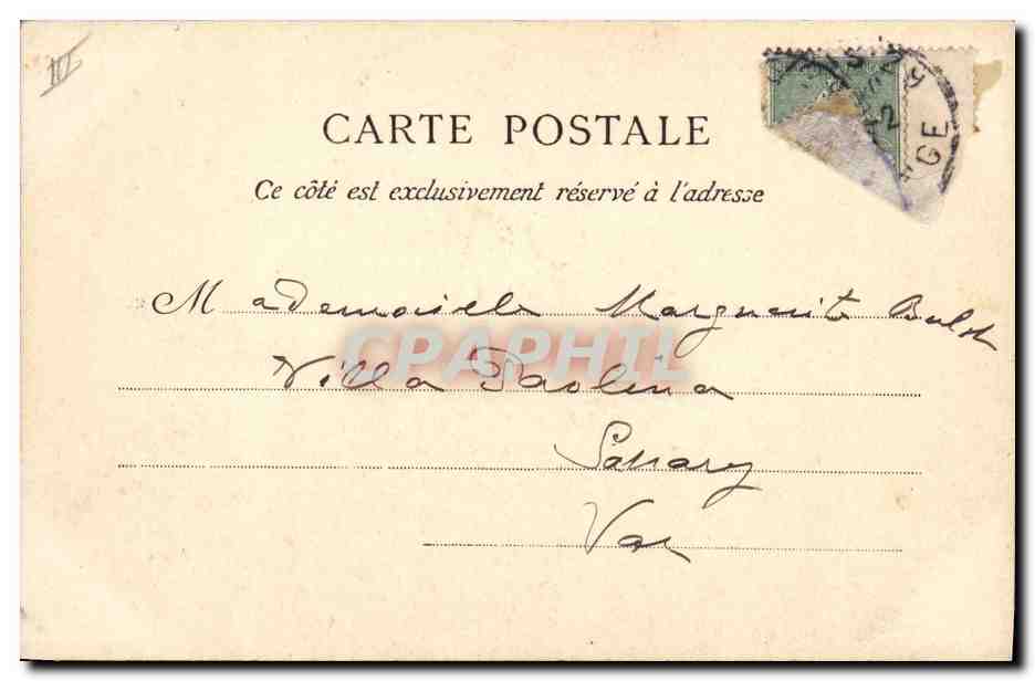 CPA Folklore Jeune Breton  — Verso