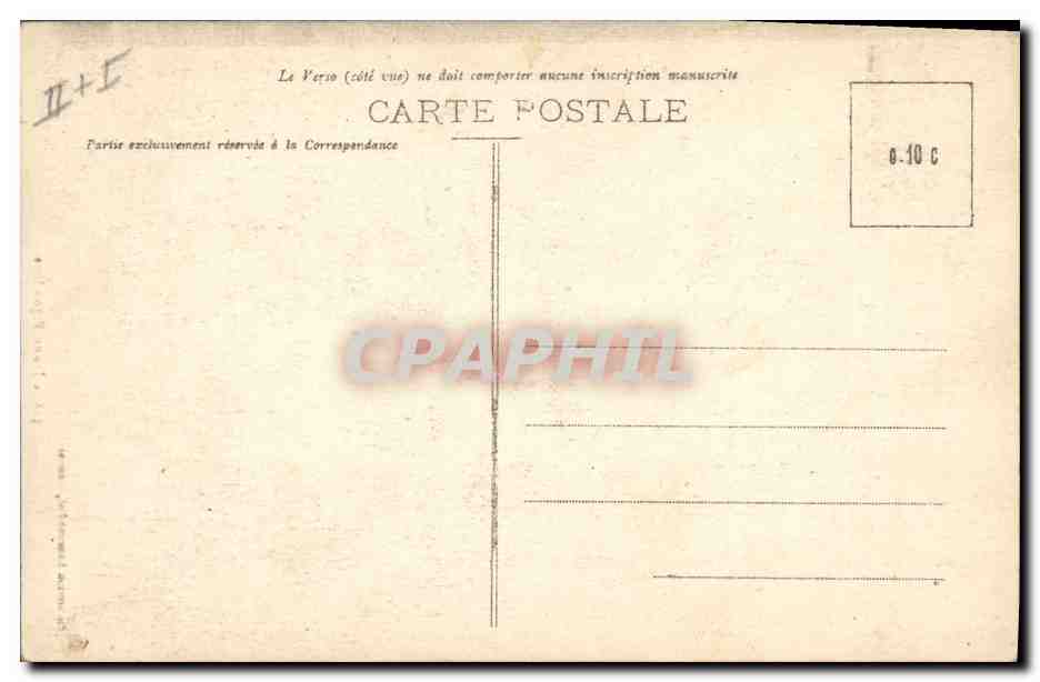CPA Folklore Jeune Bigoudene  — Verso