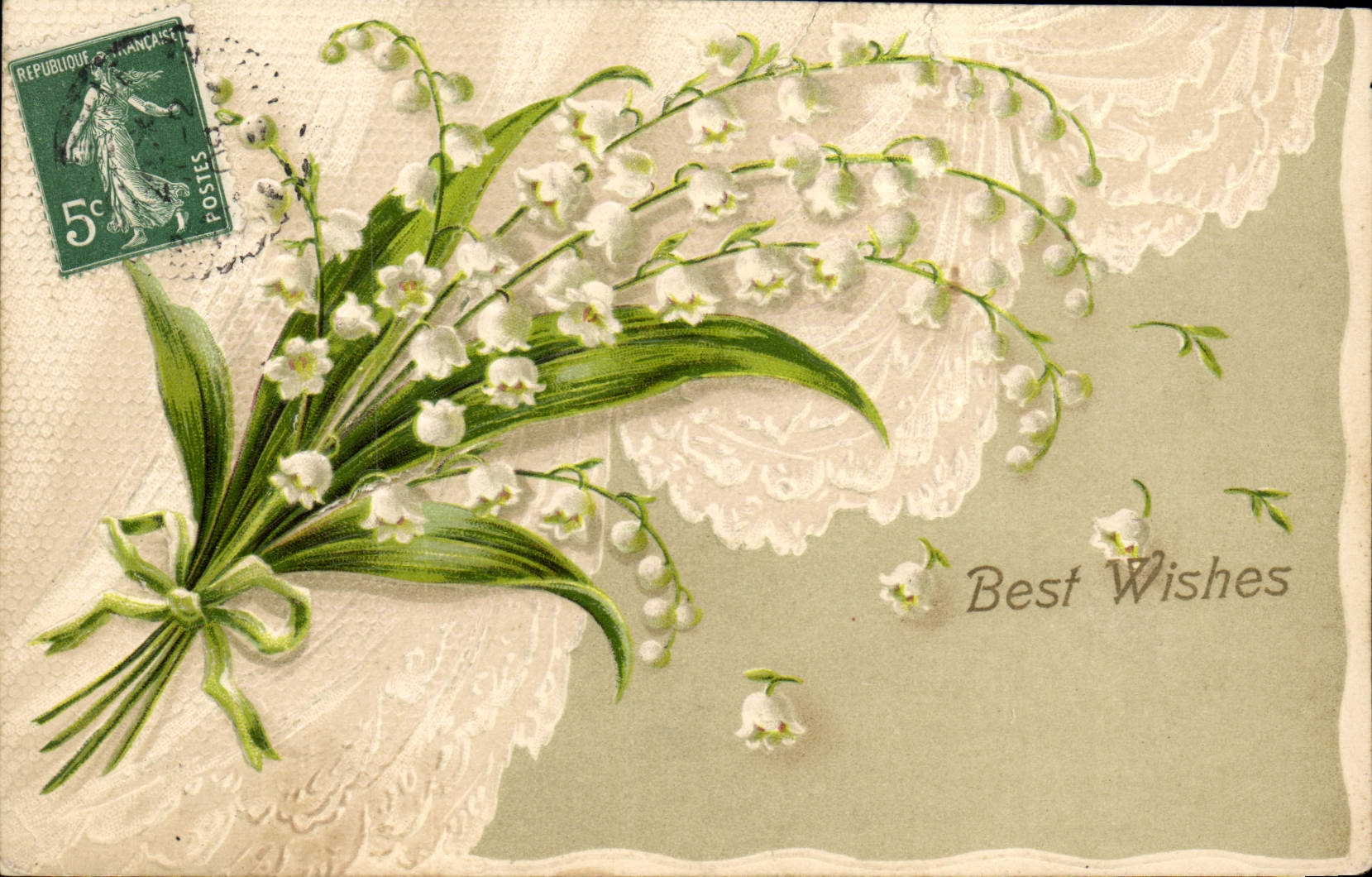 CPA Fantaisie Fleurs Muguet 