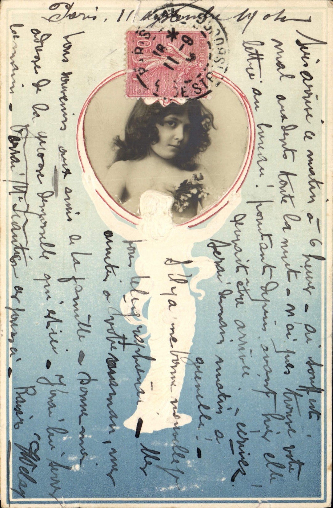 CPA Fantaisie Femme Enfant
