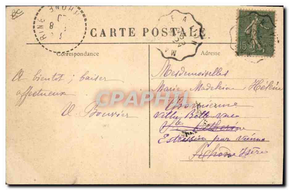 CPA Folklore Dentelle Dentelliere Les dentellieres de la Haute loire Region de la Chaise Dieu  — Verso