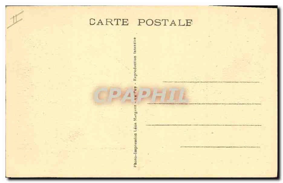 CPA Folklore Dentelle Dentelliere Malreves Vue generale et Suc de Mercoeur  — Rückseite