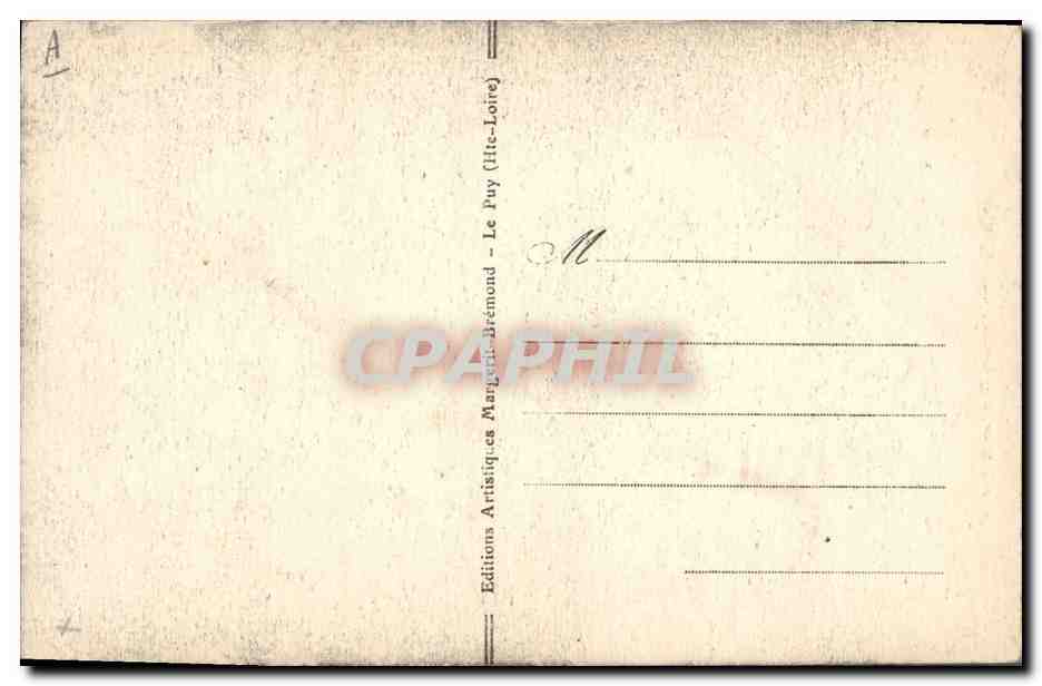 CPA Folklore Dentelle La Dentelliere Craponne  — Verso