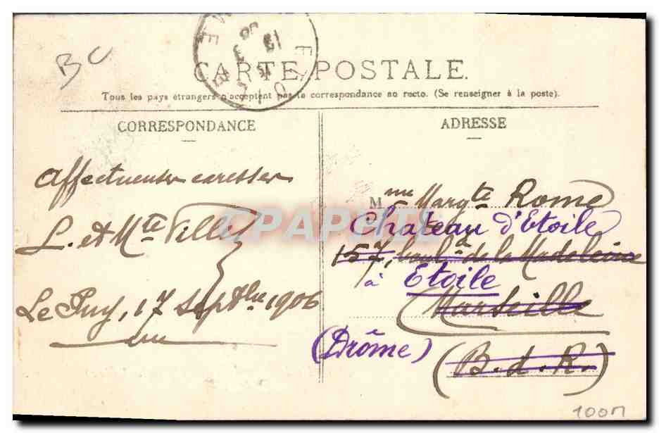 CPA Folklore Dentelle Dentelliere Le Puy en Velay Groupe de dentellieres  — Verso