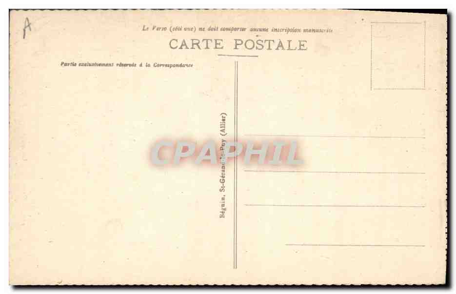CPA Folklore Dentelle Dentelliere des environs du Puy Le Velay  — Verso