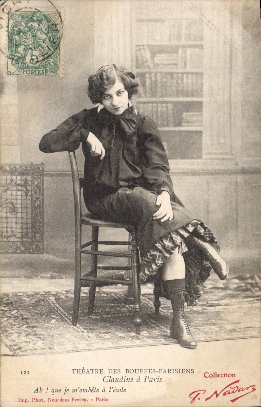 Claudine à Paris — Théâtre des Bouffes-Parisiens — Collection Nadar — n°121