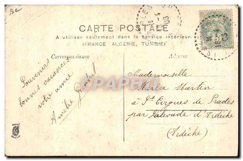 CPA Polaire Bouffes Parisiens Paris  — Verso