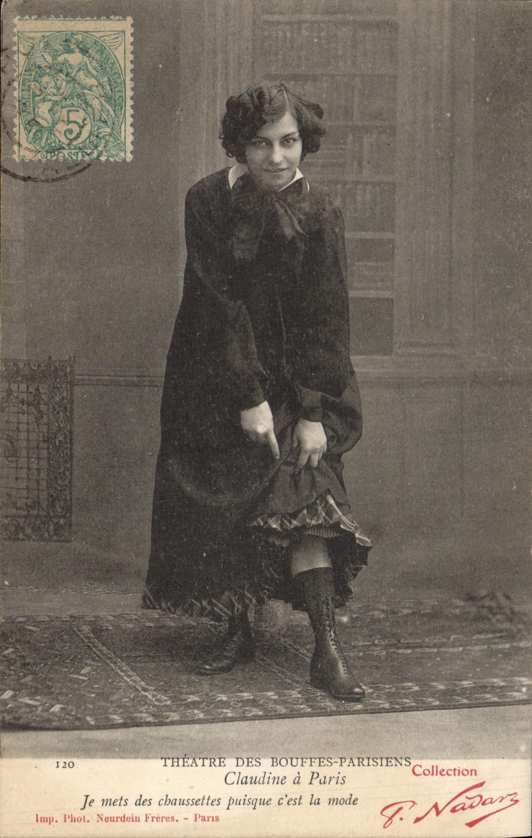 Claudine à Paris — Théâtre des Bouffes-Parisiens — Collection Nadar — n°120