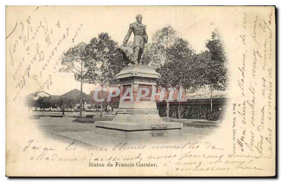 CPA Statue de Francis Garnier 
